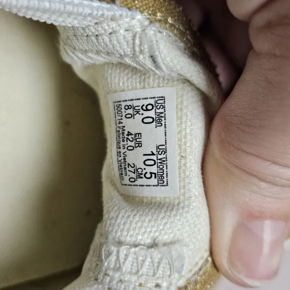 Vans Slip On VR3 SF Floral Multi 9 Mens/10.5 Womens - Mustard Gold - Picture 5 of 6